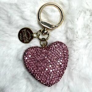 Fashion Rhinestone Heart Keychain Crystal Handbag Purse Bag charm